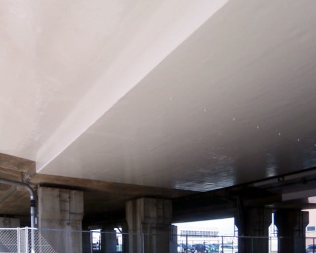 コンクリート片はく落防止対策工　連続繊維シート貼付工