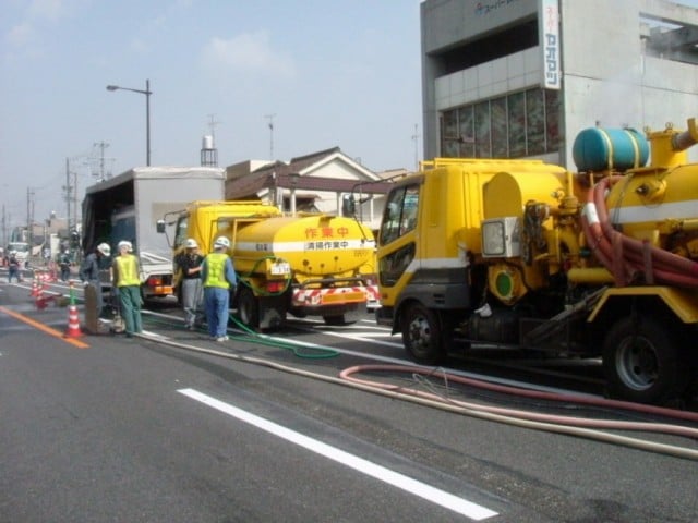 高機能舗装WJライン抹消