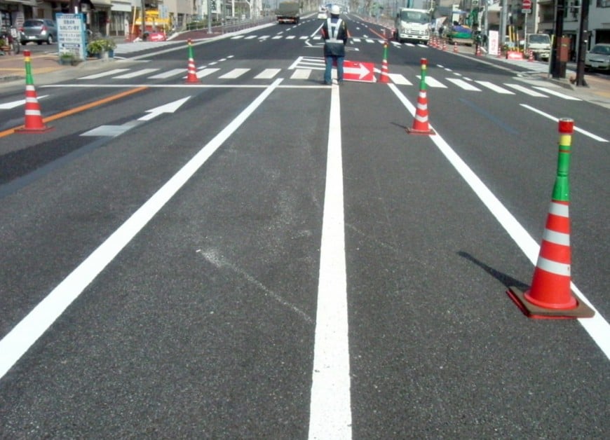 高機能舗装WJライン抹消